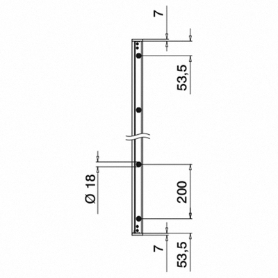 Easy Glass View, set, hauteur 1100 mm; 166839-011-00-18; aluminium brossé, anodisé (86692310018) 