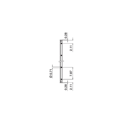 Easy Glass View, set, hauteur 1100 mm; 166839-011-00-18; aluminium brossé, anodisé (86692310018) 