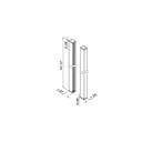 Easy Glass View, set, hauteur 1100 mm; 166839-011-00-18; aluminium brossé, anodisé (86692310018) 