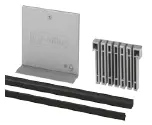 Set de cales en cautchouc, fixé, Easy Glass Pro, L=2500 mm, pour verre 17,52 mm