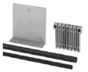 Set de cales en cautchouc, fixé, Easy Glass Pro, L=2500 mm, pour verre 17,52 mm