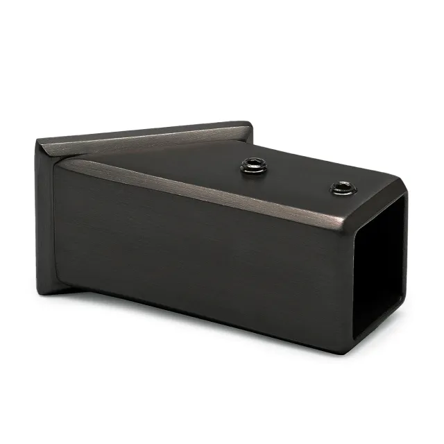 Embase murale 45° pour tube carré 20 x 20 mm Aralia