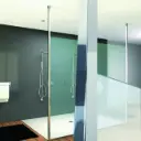 Set de poteaux de soutien sol/plafond pour douche à l'italienne Sabia