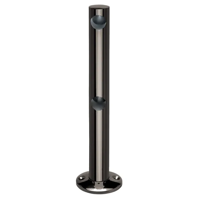 Support double borgne, fixation sur bois Abra