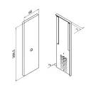 Embout, Easy Glass Smart, pour escaliers; 168233-02-00; montage latéral, droite, aluminium, brut (16673703100) - NEW