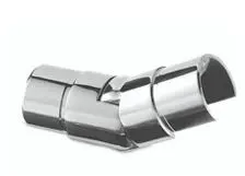 Raccord orientable (25°-55°), vers le haut; 146302-042-01-10; tube à fond de gorge, Ø42,4x1,5 mm, inox poli 316 (14631204210) - NEW