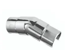 Raccord, orientable (25°-55°), vers le bas; 146302-042-02-10; tube à fond de gorge, Ø42,4x1,5 mm, inox poli 316 (14630204210)