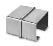 Raccord, rectangulaire; 146794-640-12; tube à fd de gorge, 60x40x1,5 mm, inox brossé 316 (14679064012)