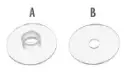Rondelle caoutchouc Ø24 mm, trou 6 mm; 205035; épaisseur 1 mm (19506002500)