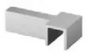 HYBRID - RACCORD p/ M-C à FOND de GORGE 65 x 40 - ACIER GALVANISE 