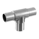 Raccord "T", tube Ø42,4 mm x 2,6 mm, inox brossé 304