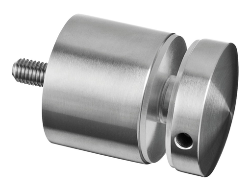 [140747-030-12] Adaptateur à verre Ø50 mm, plat, plaque 30 mm; 140747-030-12; filetage M10, verre 8 - 25,52 mm, inox brossé 316 (14074730012)