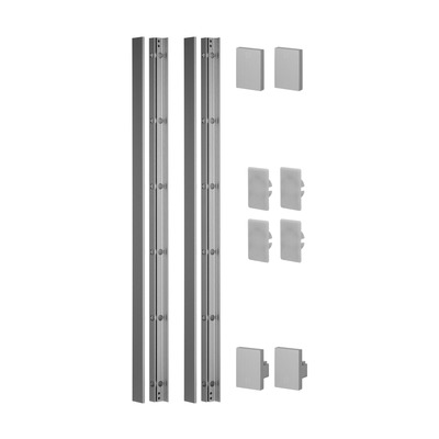 Easy Glass View, set, hauteur 1100 mm; 166839-011-00-18; aluminium brossé, anodisé (86692310018) 