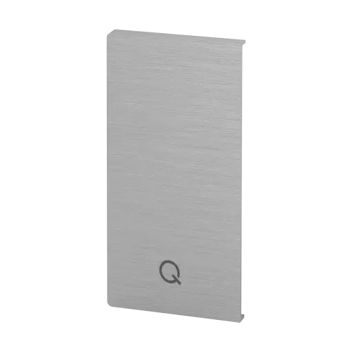 [168232-02-00] Embout, Easy Glass Smart, montage latéral; 168232-02-00; droite, aluminium, brut (16673503100)