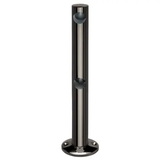 Support double borgne, fixation sur bois Abra