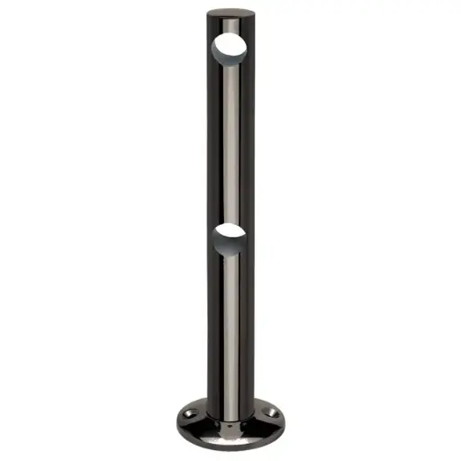 Support double traversant, fixation sur bois Almas