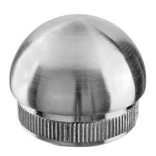 [135730-042-12] Embout, Easy Hit, semi-circulaire; 135730-042-12; pour tube Ø42,4 mm x 2,6 mm, inox brossé 304 (13573004212)