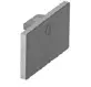 [166734-654-09] Embout, EH, plat, pour tube à fond de gorge 65x40x1,5 mm, aluminium, aspect inox brossé, anod. (16673265409)