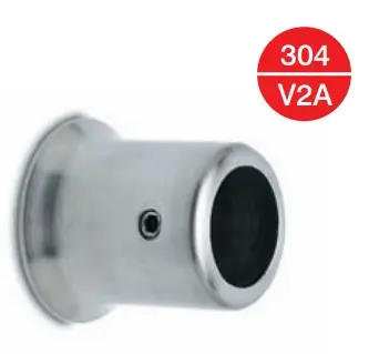 [40.0515.019.10] Embase murale 90° - Inox poli