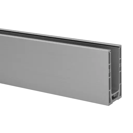 [168260-050-00-08] EG Smart ECO, profil de sol, montage au sol L=5000 mm, aluminium MAT ARGENTE 15µm