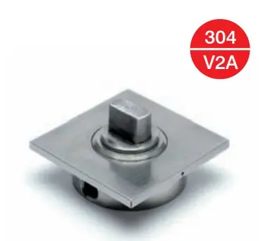 [45.2170.000.12] Axe point de pivot inférieur pour charnière inférieure 2152 Genes, Design en acier inoxydable