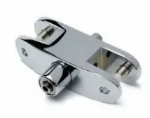 [25.0201.002.17] Support double d’étagère, pour épaisseur de verre 5 - 8 mm - Design en chrome